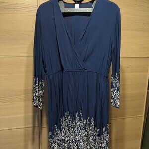 Old Navy blue faux wrap dress